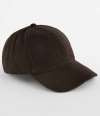 BB619 B619 Beechfield Wool Blend Cap Dark Brown colour image
